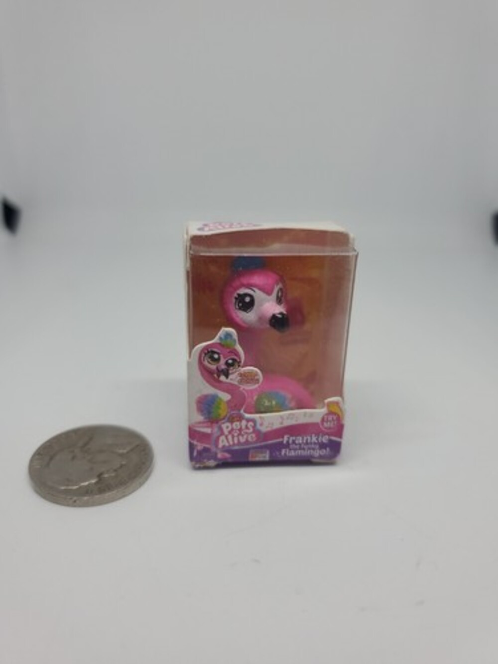 Mini Brands Toy Pets Alive Frankie The Flamingo teeny tini mini pink
